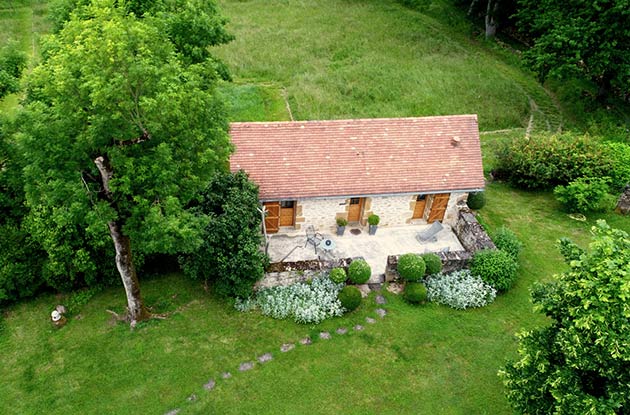 chambre d'h&ocirc;tes vue du ciel