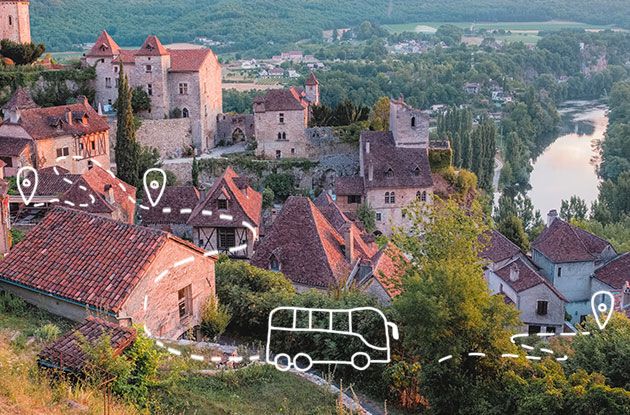 S&eacute;jour sans voiture dans le Lot