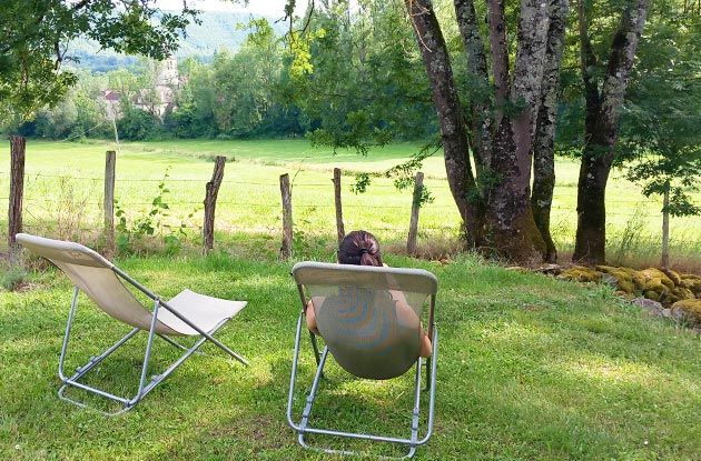 sieste &agrave; la campagne