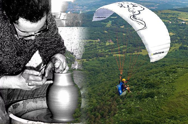 Parapente dans le Lot