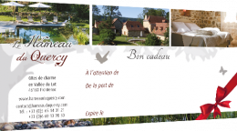 Offer a gift voucher for a stay at the Hameau du Quercy
