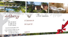 Offrez un bon cadeau pour un s&eacute;jour au Hameau du Quercy